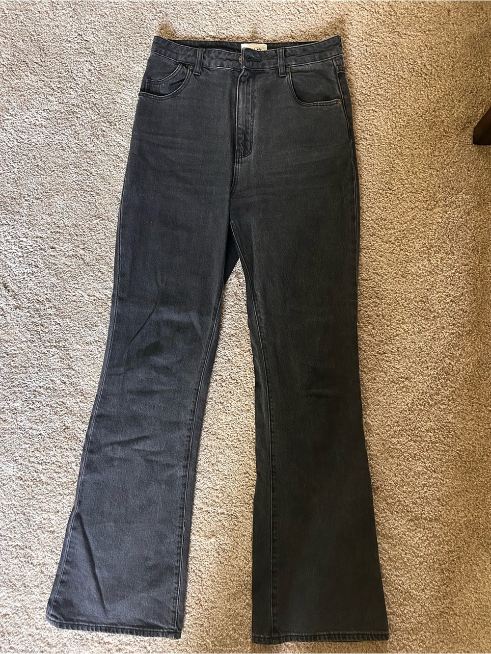 ROLLA'S Black High-Rise Flare Jeans